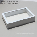 high quality 8x8 wholesale custom White wood 3D deep art shadow box picture frame